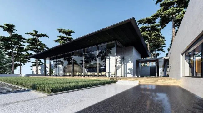 Sketchup Business Model | Restaurant, New Chinese Style, Commercial Architecture