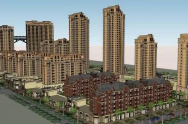 SketchUp Model of a European Neoclassical High-Rise Residential Complex-BIM WORLD