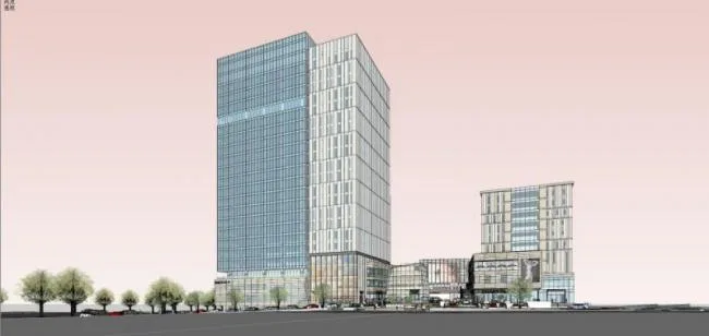 Sketchup Complex Model | Multi story Commercial Complex, Modern Style