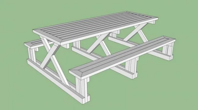 Sketchup Material Model | Outdoor Leisure Table and Chair SU Model Material Component