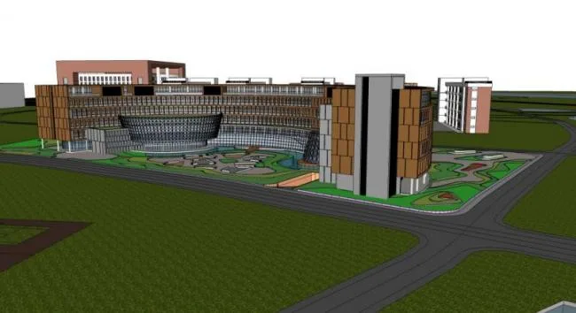 Sketchup School Model | Multi story School, Campus Educational Architecture, Modern Style