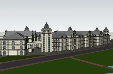 Classical Multi-Story Residential Model in SketchUp-BIM WORLD
