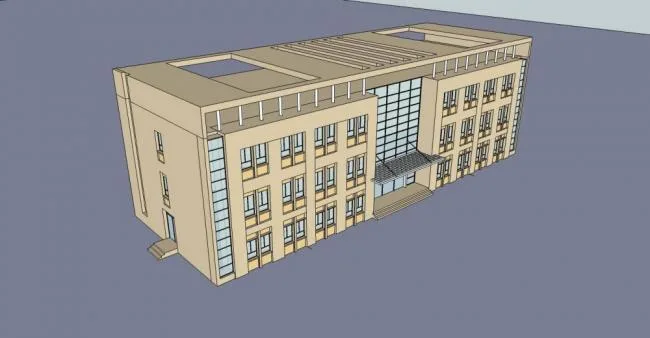 Sketchup Office Model | Multi story Office Building, Modern Style