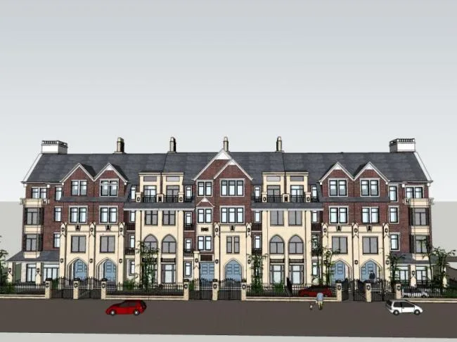 Sketchup Villa Model | Townhouse, Classical Style
