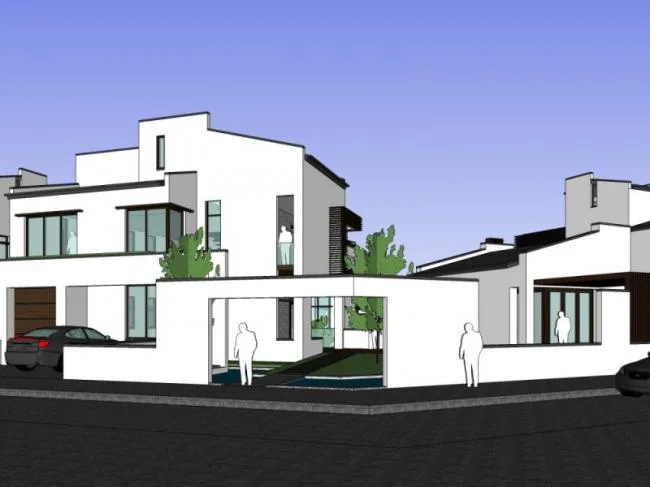 Sketchup Residential Model | Multi story Residence, Modern Chinese Style