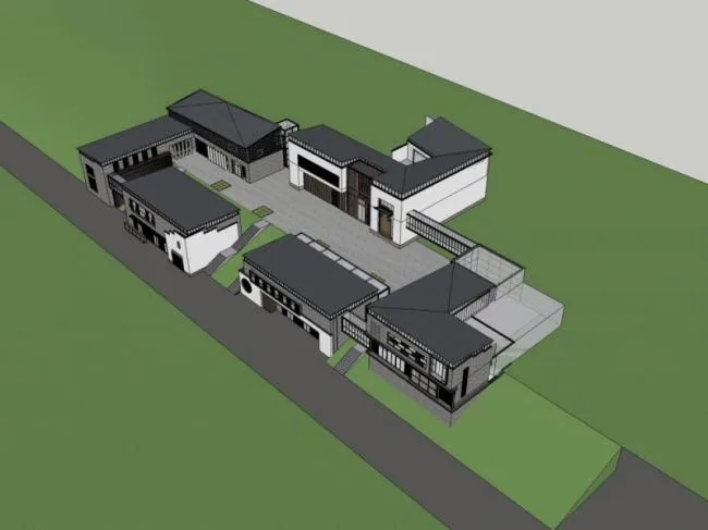 Sketchup Business Model | Wedding Base, Modern Chinese Style
