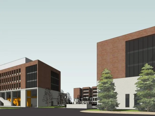 Sketchup School Model | Multi story School, Campus Educational Architecture, Classical Style