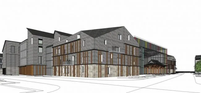Sketchup Business Model | Multi story Commercial Street, Remembering Guiyang, Chinese Style