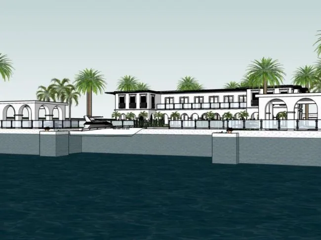 Sketchup Business Model | Low Level Clubhouse, Modern Style