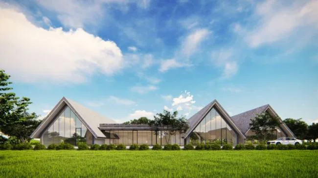 Sketchup Villa Model | Cabin, Villa, Modern Style