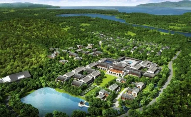 Sketchup Hotel Model | Multi story Hotel, Resort Villa, Chinese Style