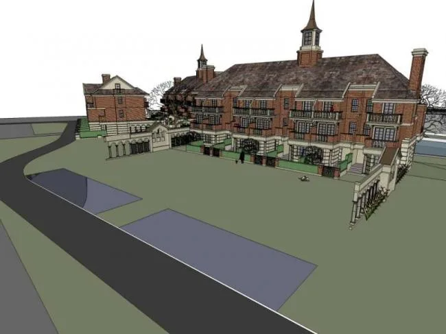 Sketchup Villa Model | Row Villa, British Classical Style