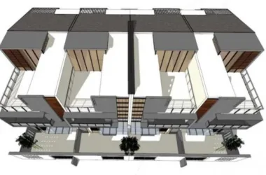 Modern Multi-Row Villa Design in SketchUp-BIM WORLD