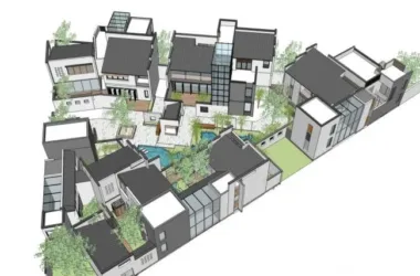 Modern Chinese Villa Residential Group | SketchUp Model Preview-BIM WORLD