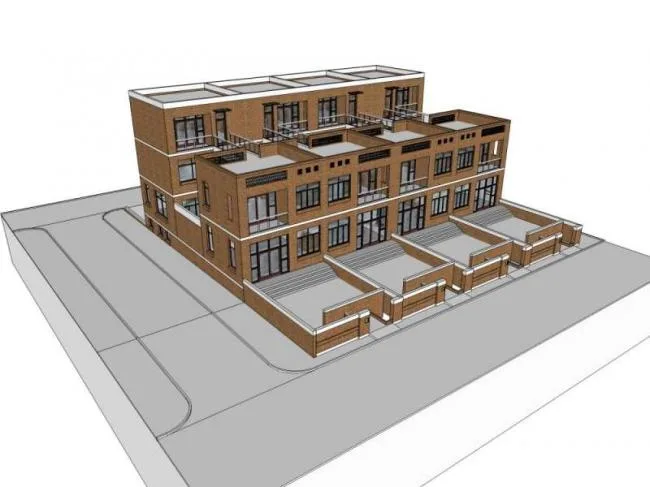 Sketchup Villa Model | Townhouse, Classical Style