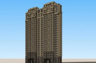 SketchUp Residential Models: High-Rise and Classical Style Buildings-BIM WORLD