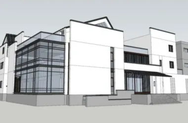 SketchUp Business Model: Multi-Story Club in Modern Chinese Style-BIM WORLD