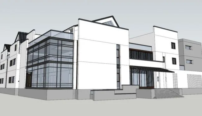 Sketchup Business Model | Multi story Club, Modern Chinese Style