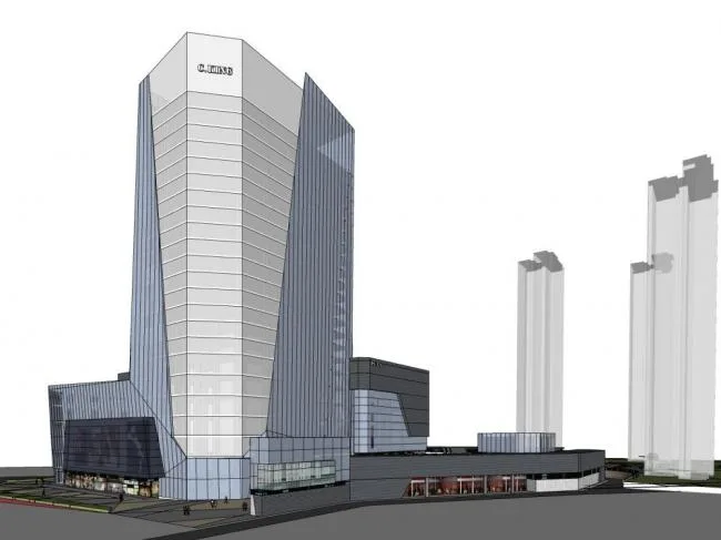 Sketchup Complex Model | Multi story high-rise mixed use, commercial complex, modern style