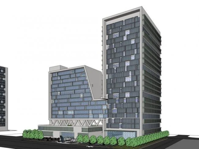 Sketchup Complex Model | Multi story Commercial Complex, Office, Modern Style