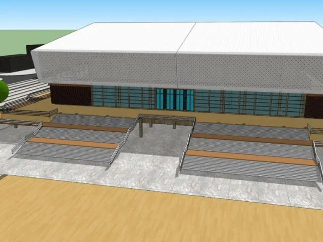 Sketchup Business Model | Multi story Clubhouse, Modern Style