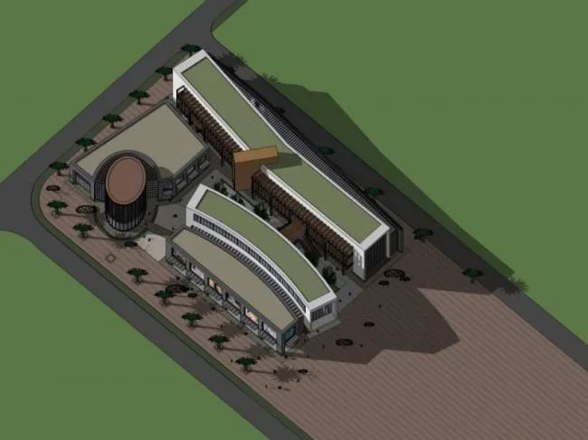 Sketchup Business Model | Clubhouse, Modern Style
