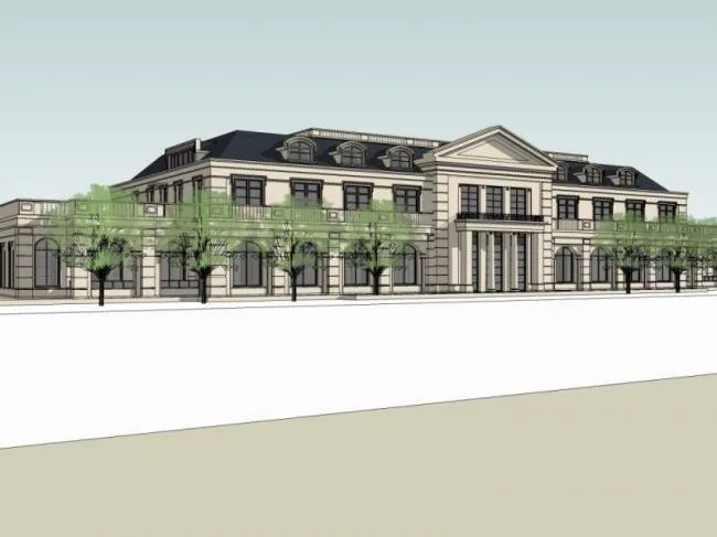 SketchUp Business Model: Clubhouse Design in French Classical Style