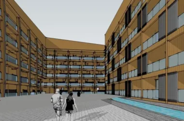 Modern Multi-Story Residential Apartment Model in SketchUp-BIM WORLD