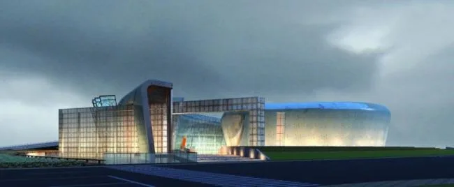 Sketchup Cultural Model | Multi story Theater, Cultural Architecture, Modern Style