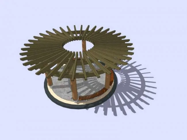 Sketchup Sketch Model | Pavilion, Modern Style, Sketch