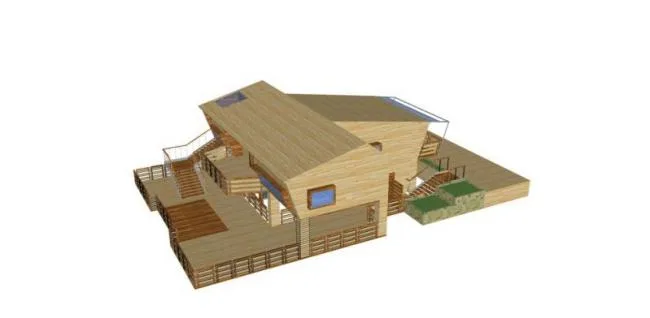 Sketchup Villa Model | Solo Villa, Modern Style