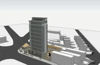SketchUp Multi-Story High-Rise Complex: Residential Living with Ground Floor Commercial Spaces in Classical Style-BIM WORLD