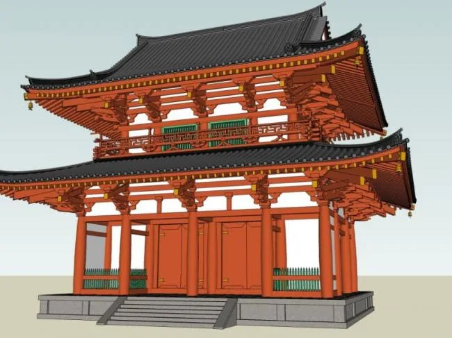 Sketchup Ancient Architecture Model | Multi story Ancient Architecture, Chinese Style