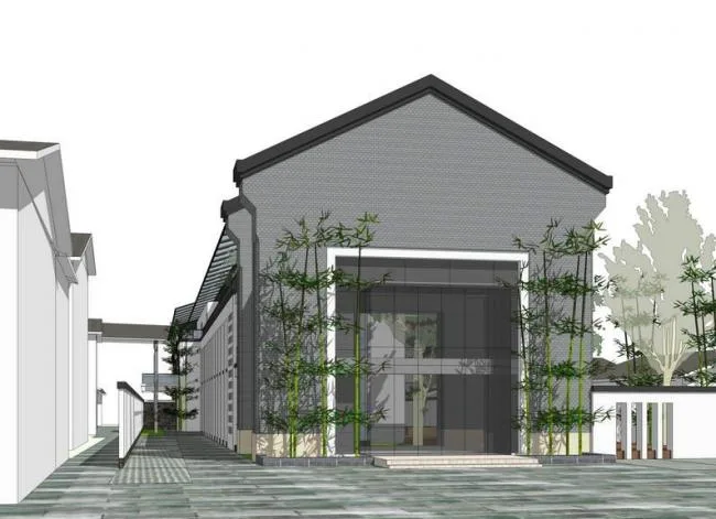 Sketchup Hotel Model | Multi story Hotel, Chinese Style