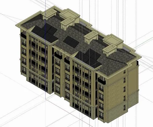 Sketchup Residential Model | Multi story Residence, Classical Style