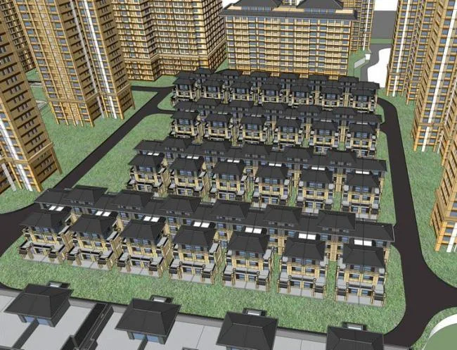 SketchUp Residential Model | High-rise Residential Communities, Residential Buildings, Neoclassical Style