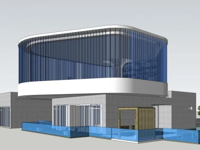 Modern Solo Villa Design | SketchUp 3D Model