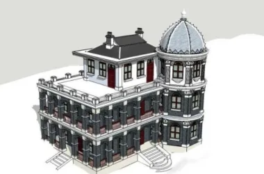 SketchUp Model of Ancient Republican Chinese Architecture-BIM WORLD