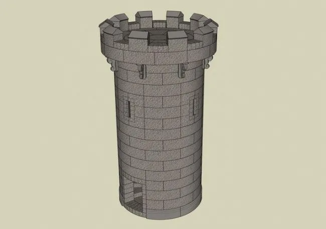Sketchup Material Model | Landscape Tower Material Component