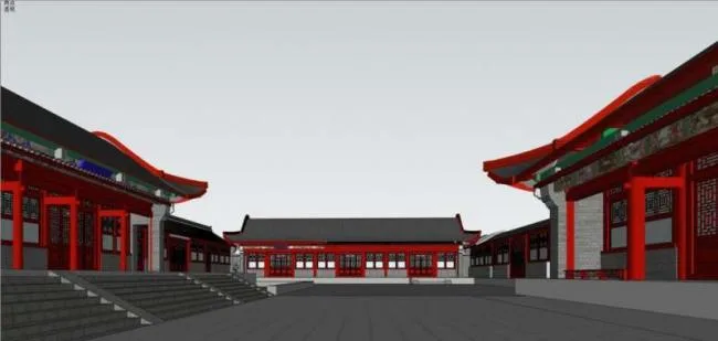 Sketchup Ancient Architecture Model | Multi story Temple, Ancient Temple, Chinese Style, Ancient Architecture
