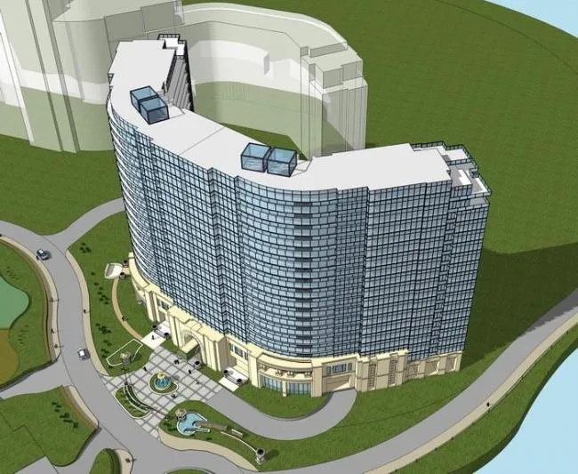 Sketchup Hotel Model | High rise Hotel, Modern Style