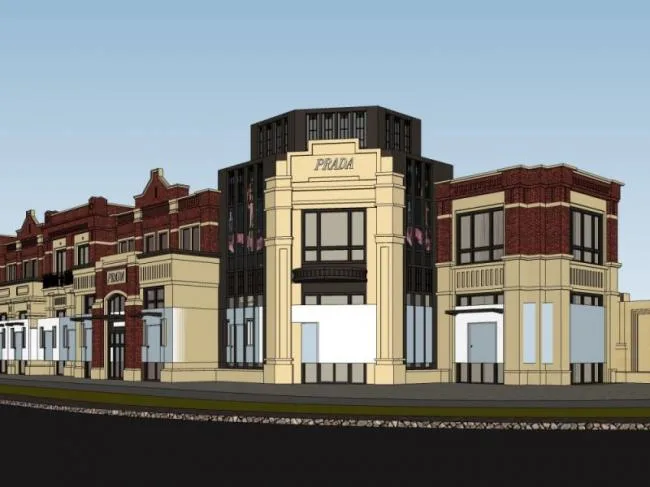 Sketchup Business Model | Multi story Business Center, Classical Style
