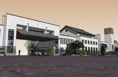 SketchUp Business Model: Multi-Story Commercial Streets and Chinese-Style Buildings-BIM WORLD