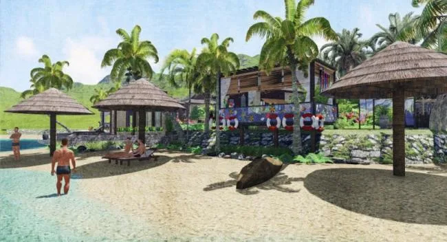 Sketchup Villa Model | Solo Villa, Seaside Villa, Southeast Asian Style, Classical Style