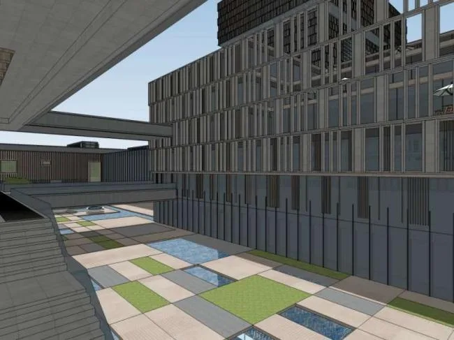 Sketchup Office Model | High rise Office Area, Modern Style