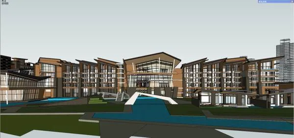 Sketchup Residential Model | High rise Residential, Modern Residential, Modern Style, 12 Floors