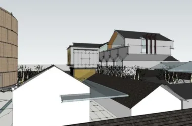 SketchUp Business Model: Multi-Story Commercial Street in Modern Chinese Style-BIM WORLD