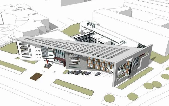 Sketchup Cultural Model | Multi story University Library, Modern Style, Cultural Architecture