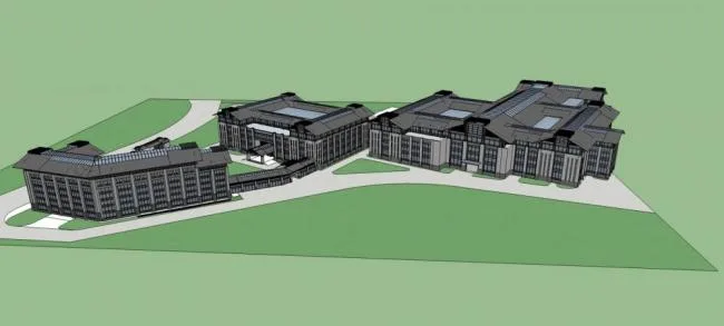 Sketchu Industrial Building | Multi story Building, Industrial Park, New Chinese Style