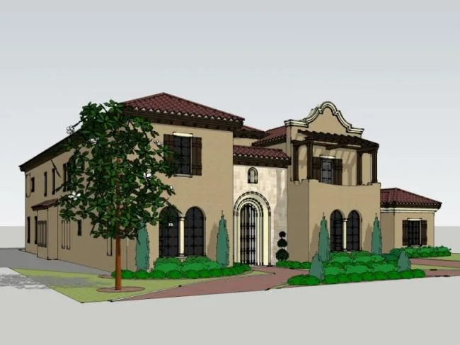 Sketchup Villa Model | Solo Villa, European Style